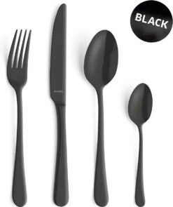 Amefa Vintage Bestekset - 24-delig - 6 Persoons - Zwart -Tafelwaren Verkoop 1005x1200