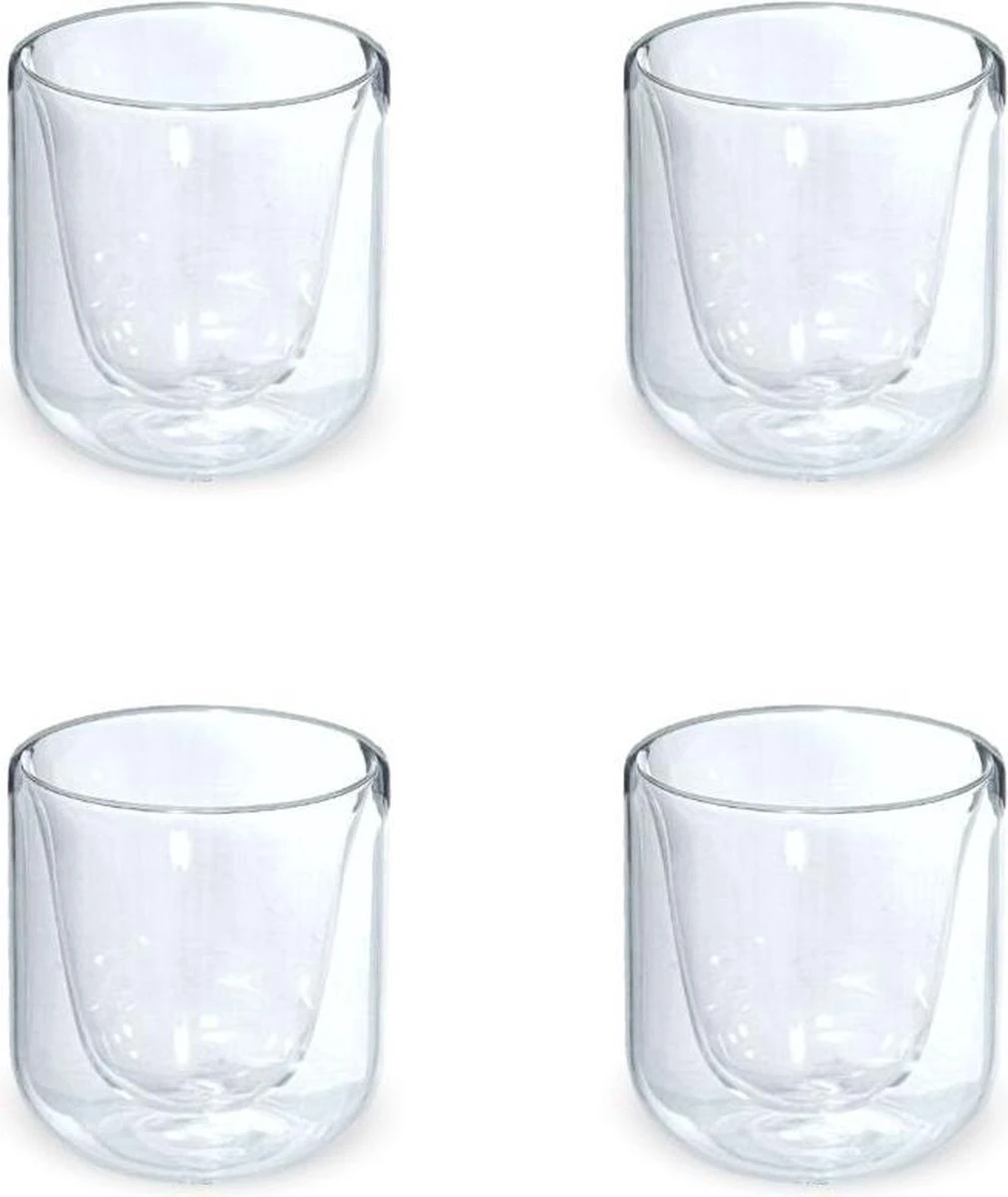 Orange85 Dubbelwandige Koffieglazen - 200 Ml - 4 Stuks - Koffie - Thee - Glas 2 Orange85 Dubbelwandige Koffieglazen - 200 Ml - 4 Stuks - Koffie - Thee - Glas - Afbeelding 2