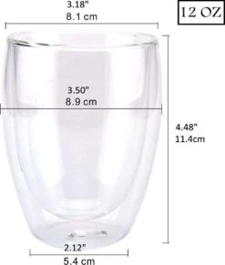 Glasrijk® Theeglazen - Dubbelwandige Glazen - 350 Ml - 6 Stuks - Koffieglazen - Theeglas - Cappuccino Glazen - Latte Macchiato Glazen -Tafelwaren Verkoop 1018x1200 1