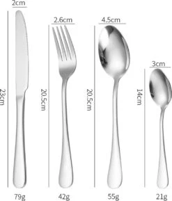 Merkloos Melili Bestekset-Bestek Set 24-delig-6 Persoons Bestekset-tafelmes-tafelvork-soeplepel-dessertlepel-roestvrijstalen Bestekset-multi Kleur -Tafelwaren Verkoop 1027x1200 1