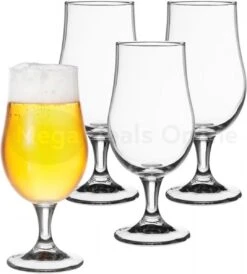 Merkloos Bierglas - 37cl - Set 4 Stuks -Tafelwaren Verkoop 1083x1200