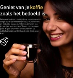 Dubbelwandige ESPRESSO Glazen Van Borosilicaat - Warme En Koude Dranken Kopjes - 70 ML - Set Van 4 -Tafelwaren Verkoop 1122x1200 6