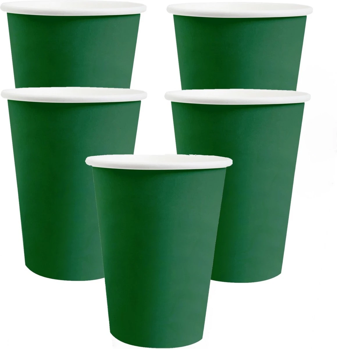 Santex Feest Bekertjes - 20x - Donker Groen - Papier/karton - 270 Ml 1 Santex Feest Bekertjes - 20x - Donker Groen - Papier/karton - 270 Ml