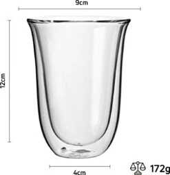 VDN Dubbelwandige Koffieglazen Theeglazen - 300 ML Mokken - Set Van 6 Handgeblazen Cappuccino Latte Macchiato Glazen Dubbelwandig -Tafelwaren Verkoop 1164x1200