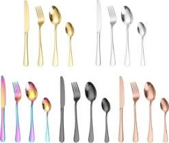 Merkloos Melili Bestekset-Bestek Set 24-delig-6 Persoons Bestekset-tafelmes-tafelvork-soeplepel-dessertlepel-roestvrijstalen Bestekset-multi Kleur -Tafelwaren Verkoop 1200x1014 1