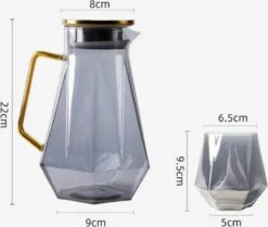 Luxaliving Waterkaraf Met 6 Glazen - Inhoud 1,5 Liter - Vaatwasser Bestendig - Glazenset - Karaf - Drankglazen 5 Luxaliving Waterkaraf Met 6 Glazen - Inhoud 1,5 Liter - Vaatwasser Bestendig - Glazenset - Karaf - Drankglazen -Tafelwaren Verkoop 1200x1014 4
