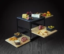 CasaLupo Etagere / Serveertoren Kubus - Zwart - 3-Laags -Tafelwaren Verkoop 1200x1015 3