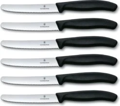 Victorinox Tafelmes 6 Stuks Zwart Krom Heft -Tafelwaren Verkoop 1200x1060