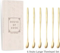 House Of Husk Latte Macchiato Lepels Set - Lange Theelepels - Koffielepels - Longdrinklepels - Barlepel - RVS - 6 Stuks - 17CM - Goud 10 House Of Husk Latte Macchiato Lepels Set - Lange Theelepels - Koffielepels - Longdrinklepels - Barlepel - RVS - 6 Stuks - 17CM - Goud -Tafelwaren Verkoop 1200x1068