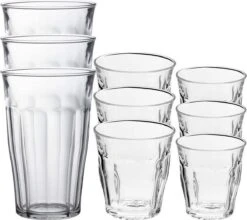 Duralex - Drinkglazen/waterglazen - 18x Stuks - Transparant - 200/310/500ml