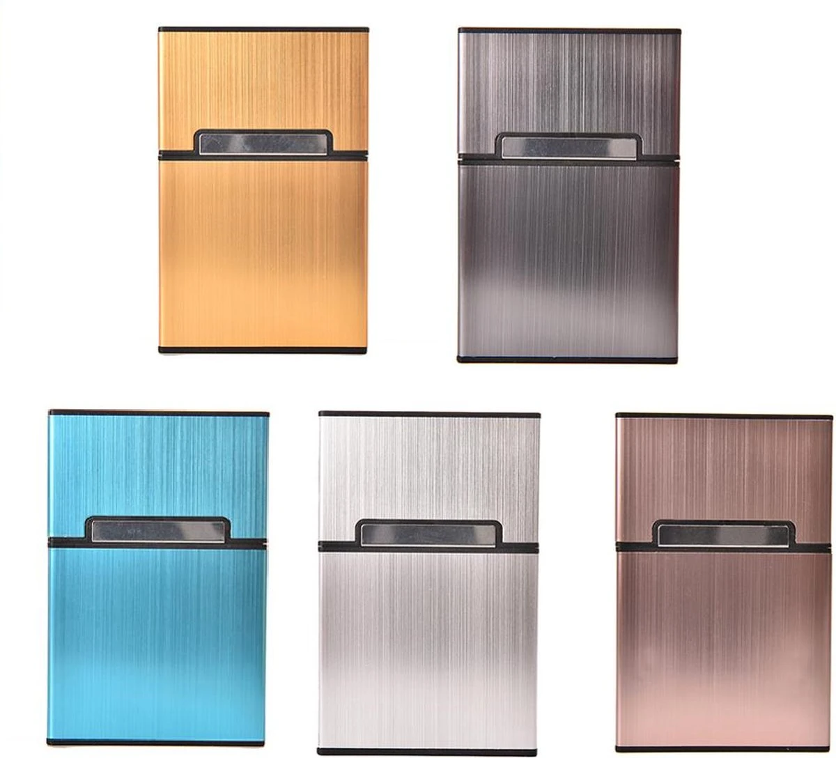 Merkloos Sigaretten Doosje - Rose - Aluminium - Sigaretten Houder/Hoesje - Weerbestendig - Stevig En Luxe Opbergdoosje 1 Merkloos Sigaretten Doosje - Rose - Aluminium - Sigaretten Houder/Hoesje - Weerbestendig - Stevig En Luxe Opbergdoosje