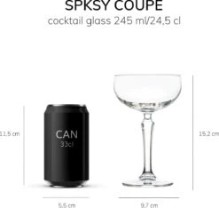 Libbey Champagneglas SPKSY Coupe - 245 Ml / 24,5 Cl - 6 Stuks - Vaatwasserbestendig - Hoge Kwaliteit - Vintage Design - Perfect Voor Een Cocktailfeest Aan Huis -Tafelwaren Verkoop 1200x1138 2