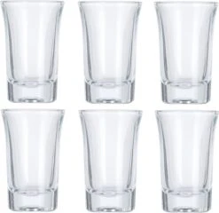 Merkloos Shotglazen / Borrelglaasjes - 6x Stuks - Transparant - 40 Ml