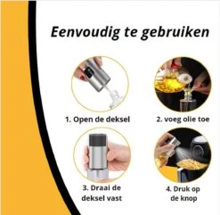 Merkloos Olijfolie Sprayer - Inclusief Accessoires - Oliefles - Cooking Spray - Olijfolie Fles -Tafelwaren Verkoop 1200x1170 8