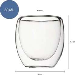 Krumble Dubbelwandig Espressoglas - Set Van 2 - Koffie Glas - Espresso Kop - Koffie Kopjes - Koffie Beker - 80 Ml -Tafelwaren Verkoop 1200x1190 2