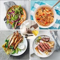 Merkloos Decopatent® Olijfolie Sprayer - Oliefles Met Verstuiver - Afvallen - Voor Gezond Bakken En Koken - Kook Bakspray - 210ML - Zwart -Tafelwaren Verkoop 1200x1194 6