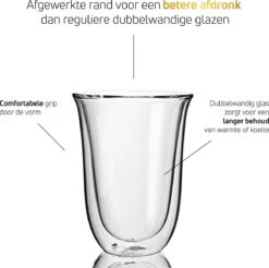 VDN Dubbelwandige Koffieglazen Theeglazen - 300 ML Mokken - Set Van 6 Handgeblazen Cappuccino Latte Macchiato Glazen Dubbelwandig -Tafelwaren Verkoop 1200x1195 18
