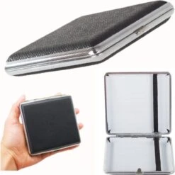 Merkloos Klassieke Sigarettenhouder Organizer Voor 20 Sigaretten - Sigarettendoos - Sigarettenkoker - Sigarettenbox