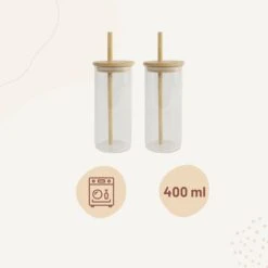 Orange85 Drinkglazen - Met Bamboo Deksel En Rietje - 2 Stuks - 400 Ml - Waterglazen 8 Orange85 Drinkglazen - Met Bamboo Deksel En Rietje - 2 Stuks - 400 Ml - Waterglazen -Tafelwaren Verkoop 1200x1200 1028