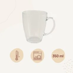 Orange85 Theeglazen Met Oor - 4 Stuks - 350 Ml - Groot Formaat - Transparant - Theekopjes -Tafelwaren Verkoop 1200x1200 1142