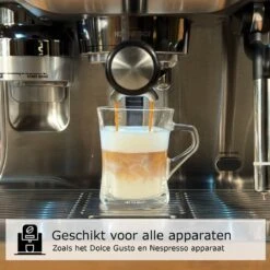 Luxe Latte Macchiato Glazen - Cappuccino Glazen - Koffieglazen - Theeglazen - 250 ML - 6 Stuks -Tafelwaren Verkoop 1200x1200 1152