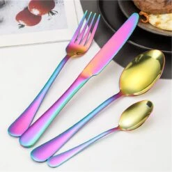 Merkloos Melili Bestekset-Bestek Set 24-delig-6 Persoons Bestekset-tafelmes-tafelvork-soeplepel-dessertlepel-roestvrijstalen Bestekset-multi Kleur -Tafelwaren Verkoop 1200x1200 132