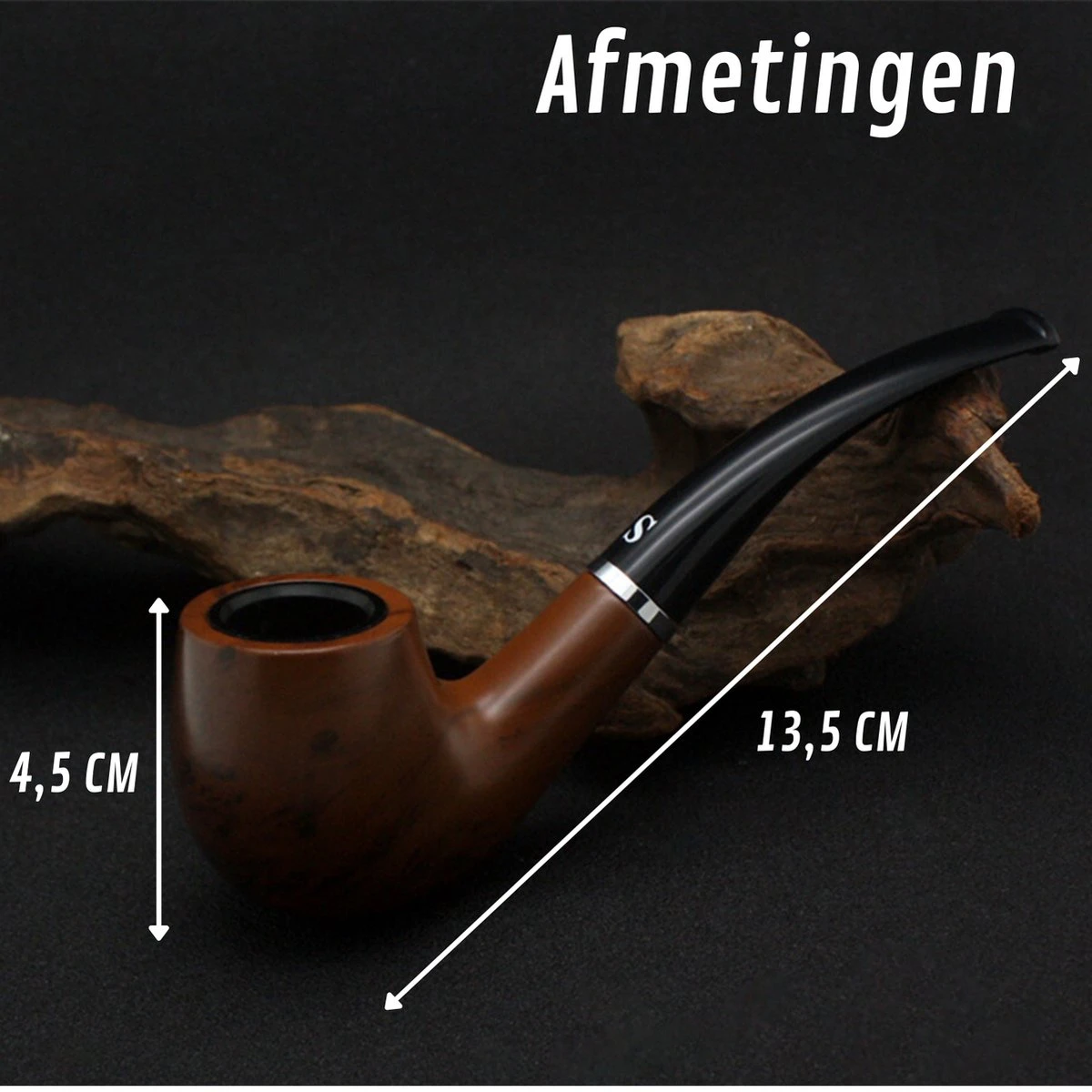 Merkloos Luxe Tabakspijp Set – Ebbenhout – Handgemaakt – Rookpijp – Pijp Roken – Rookpijp Tabak – Tabakspijp Starter Set - Tabakspijp 5 Merkloos Luxe Tabakspijp Set – Ebbenhout – Handgemaakt – Rookpijp – Pijp Roken – Rookpijp Tabak – Tabakspijp Starter Set - Tabakspijp - Afbeelding 5