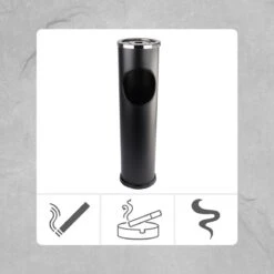 Orange85 Staande Asbak - Voor Buiten - Rookzuil - Peukenzuil - Zwart - 14,5cmx56,5 Cm – Ijzer - Rookpaal - Asbakzuil 9 Orange85 Staande Asbak - Voor Buiten - Rookzuil - Peukenzuil - Zwart - 14,5cmx56,5 Cm – Ijzer - Rookpaal - Asbakzuil -Tafelwaren Verkoop 1200x1200 1536