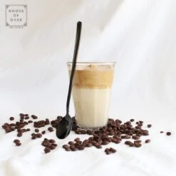 House Of Husk Latte Macchiato Lepels Set - Lange Theelepels - Koffielepels - Longdrinklepels - Sorbetlepels - Barlepel - RVS - 6 Stuks - 20CM - Zwart -Tafelwaren Verkoop 1200x1200 168