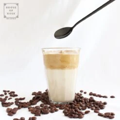 House Of Husk Latte Macchiato Lepels Set - Lange Theelepels - Koffielepels - Longdrinklepels - Sorbetlepels - Barlepel - RVS - 6 Stuks - 20CM - Zwart -Tafelwaren Verkoop 1200x1200 170