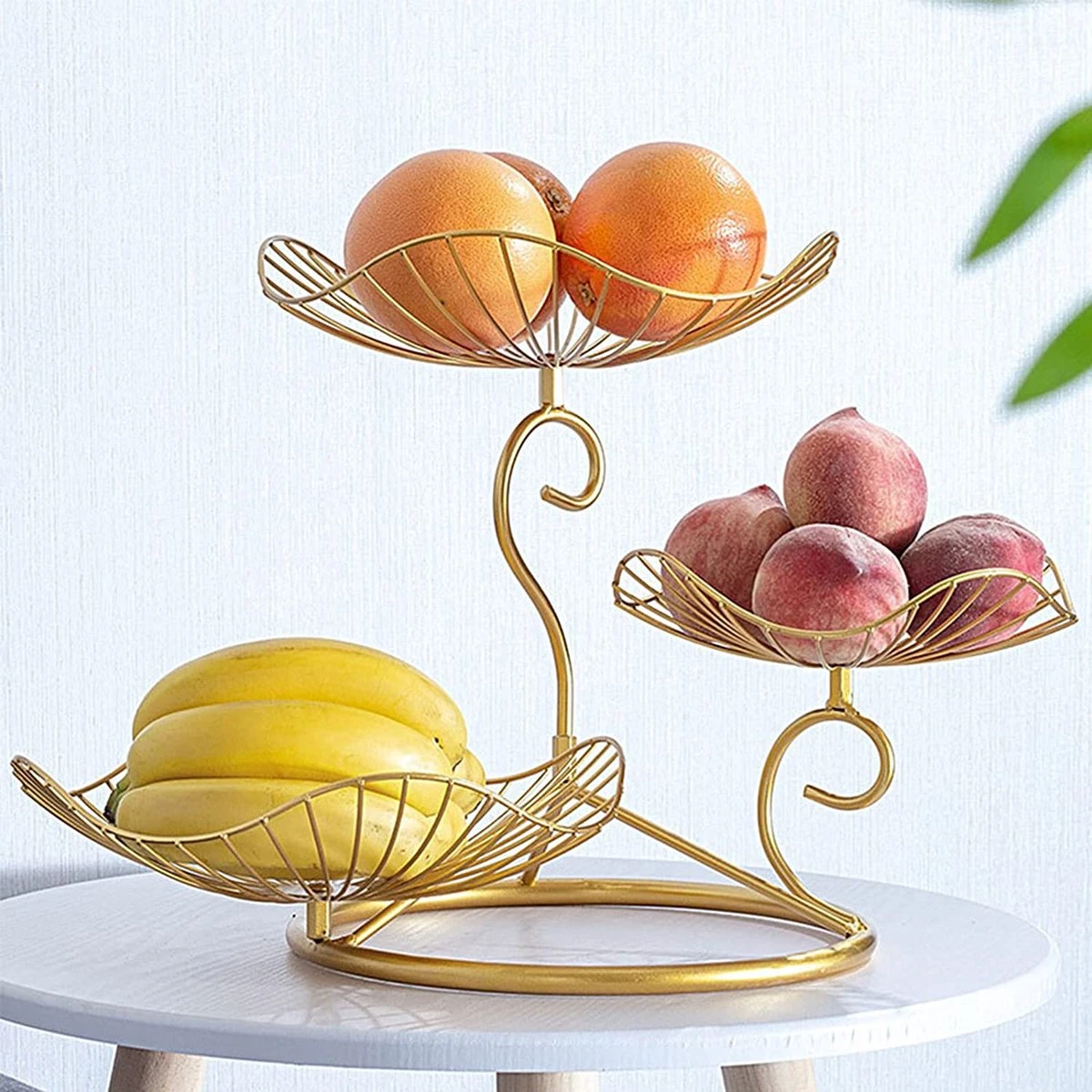 Merkloos Fruitmand - Fruitschaal - Fruit Etagere - Fruitbord 2 Merkloos Fruitmand - Fruitschaal - Fruit Etagere - Fruitbord - Afbeelding 2