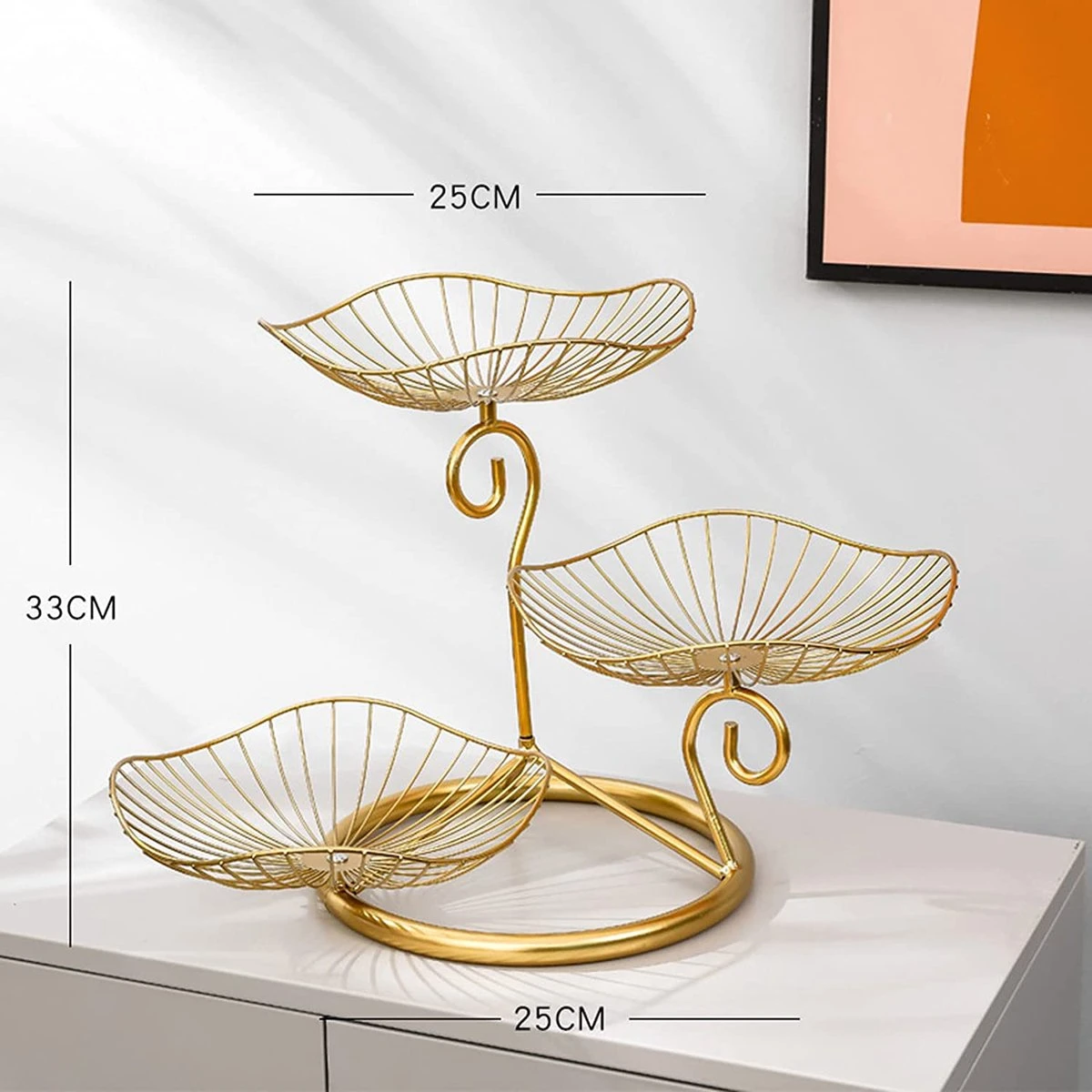 Merkloos Fruitmand - Fruitschaal - Fruit Etagere - Fruitbord 4 Merkloos Fruitmand - Fruitschaal - Fruit Etagere - Fruitbord - Afbeelding 4