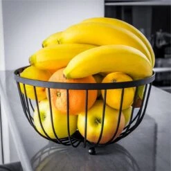 Merkloos Fruitschaal - Fruitmand - Metaal - Zwart -Tafelwaren Verkoop 1200x1200 1711