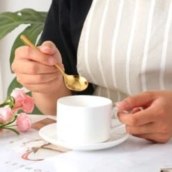 House Of Husk® Koffielepel Set - Theelepel - Koffielepeltjes - Espresso Lepeltjes - RVS - 12cm - 12 Stuks - Goud -Tafelwaren Verkoop 1200x1200 174