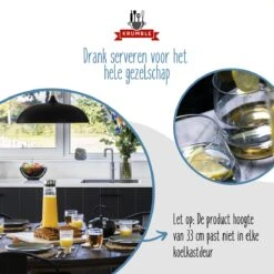 Krumble Karaf Van Glas - Waterkan - Met Deksel - 10,5 X 33 Cm (dxh) - 1,5 Liter - Glas En RVS -Tafelwaren Verkoop 1200x1200 1934