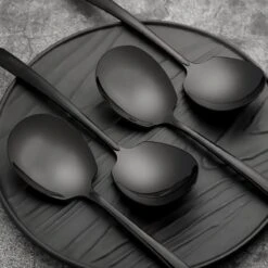 House Of Husk® Opscheplepel Set - Zwart - Serveerlepel - Groetelepel - Aardappellepel - 21cm - RVS - 4 Stuks 8 House Of Husk® Opscheplepel Set - Zwart - Serveerlepel - Groetelepel - Aardappellepel - 21cm - RVS - 4 Stuks -Tafelwaren Verkoop 1200x1200 251