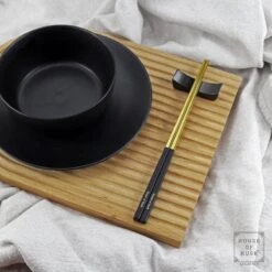 House Of Husk Eetstokjes Houder Set - Chopstick Holder - Zwart - Sushi Servies - RVS - 5 Stuks -Tafelwaren Verkoop 1200x1200 315
