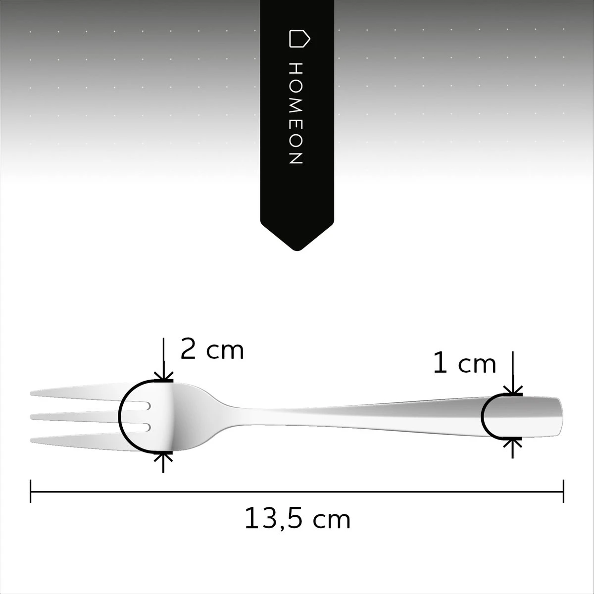 Gebaksvorkjes - Set Van 12 Taartvorkjes - Rvs - 13,5 Cm 4 Gebaksvorkjes - Set Van 12 Taartvorkjes - Rvs - 13,5 Cm - Afbeelding 4