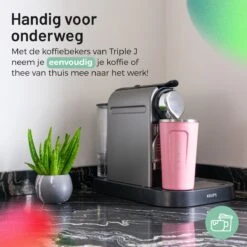 Triple J® Koffiebeker To Go - Thermosbeker - BPA & Lekvrij - 510ml - Roze -Tafelwaren Verkoop 1200x1200 388