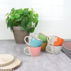 Orange85 Espresso Kopjes - Koffie - Set Van 6 - Meerdere Kleuren - 100 Ml - Aardewerk - Glazen - Met Oor - Koffiekopjes 8 Orange85 Espresso Kopjes - Koffie - Set Van 6 - Meerdere Kleuren - 100 Ml - Aardewerk - Glazen - Met Oor - Koffiekopjes -Tafelwaren Verkoop 1200x1200 416