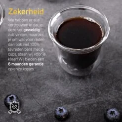 Dubbelwandige ESPRESSO Glazen Van Borosilicaat - Warme En Koude Dranken Kopjes - 70 ML - Set Van 6 -Tafelwaren Verkoop 1200x1200 476