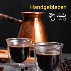 Dubbelwandige ESPRESSO Glazen Van Borosilicaat - Warme En Koude Dranken Kopjes - 70 ML - Set Van 6 -Tafelwaren Verkoop 1200x1200 478