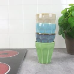 Orange85 Cappuccino Mokken - 4 Stuks - 250 Ml - Porselein - Hittebestendig - Keuken - Accessoires - Cappuccino Glazen - Cappuccino Kopjes - Latte Macchiato Glazen -Tafelwaren Verkoop 1200x1200 485