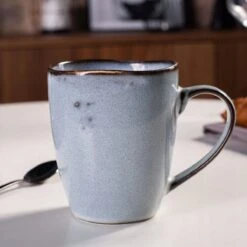 Koffiekopjes - Cappuccino Kop - Theemok - Koffiebeker - Blauw - 320ml - Set Van 6 -Tafelwaren Verkoop 1200x1200 491