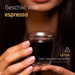 Dubbelwandige ESPRESSO Glazen Van Borosilicaat - Warme En Koude Dranken Kopjes - 70 ML - Set Van 4 -Tafelwaren Verkoop 1200x1200 496