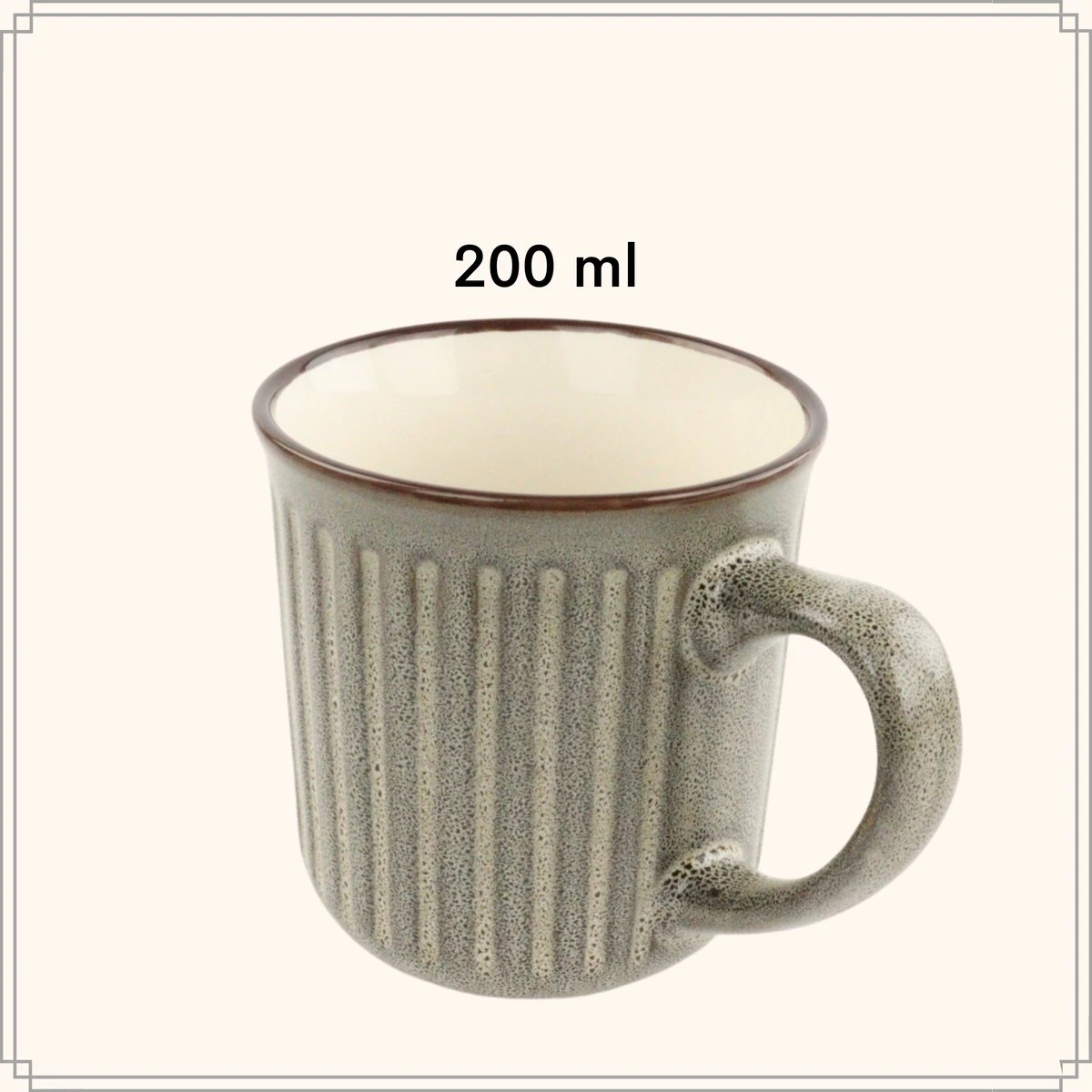 OTIX Koffiekopjes - Met Oor - Set Van 4 - Aardewerk - 200 Ml 6 OTIX Koffiekopjes - Met Oor - Set Van 4 - Aardewerk - 200 Ml - Afbeelding 6