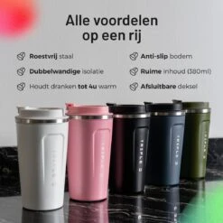 Triple J® Koffiebeker To Go - Thermosbeker - BPA & Lekvrij - 510ml - Groen -Tafelwaren Verkoop 1200x1200 608