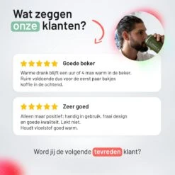 Triple J® Koffiebeker To Go - Thermosbeker - BPA & Lekvrij - 510ml - Groen -Tafelwaren Verkoop 1200x1200 614