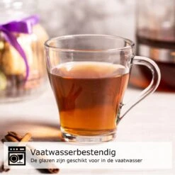 Koffieglas - Theeglazen – Cappuccino Glazen - Latte Macchiato Glazen - 270ML - Set Van 6 10 Koffieglas - Theeglazen – Cappuccino Glazen - Latte Macchiato Glazen - 270ML - Set Van 6 -Tafelwaren Verkoop 1200x1200 755