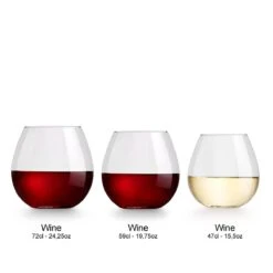 Libbey Wijnglas Cami Rood - 590 Ml / 59 Cl - 6 Stuks - Vaatwasserbestendig - Geen Voetje - Zonder Steel - Modern Trendy -Tafelwaren Verkoop 1200x1200 838